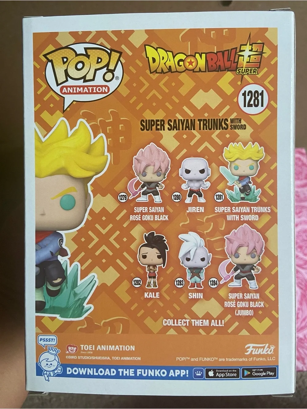 Funko pop Super Saipan Trunks with sword